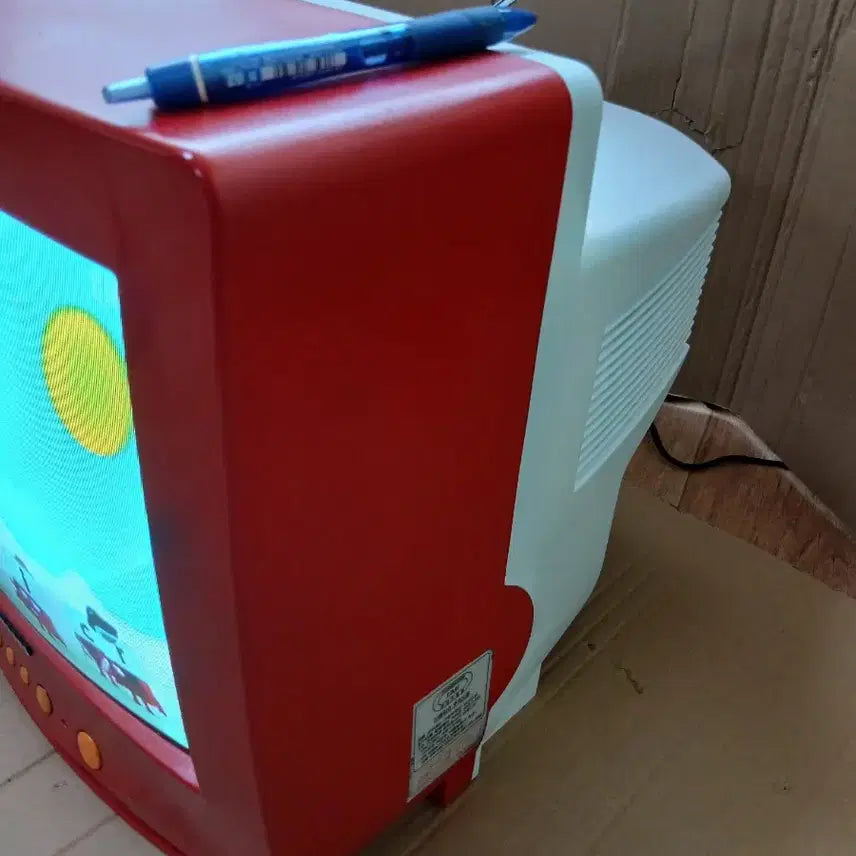 [BUNJANG] Samsung 14-Inch CRT TV Vintage Television Full Set / 삼성 14인치 브라운관 tv 빈티지 텔레비젼 영상 무한 출력 풀세트 포함