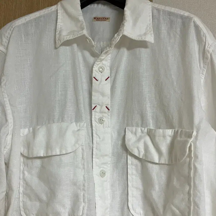 [BUNJANG] Kapital White Linen Shirt Size 3 / 캐피탈 화이트 린넨 셔츠 3