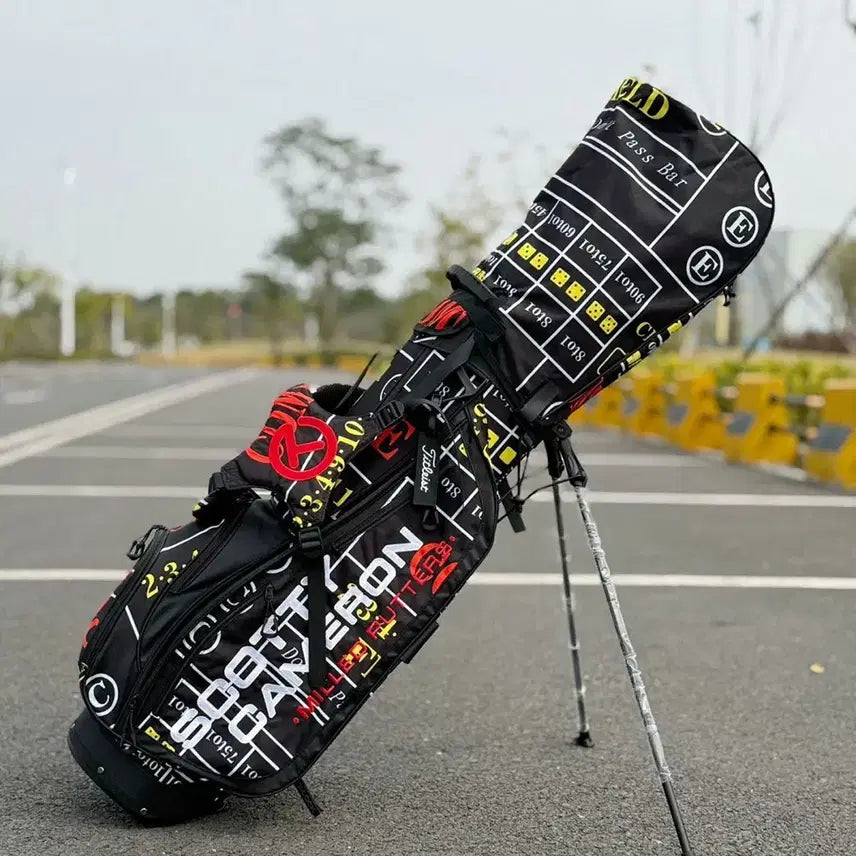[BUNJANG] Golf Bag Ultra Lightweight Waterproof Stand Bag (Black) / 골프백 초경량 방수 스탠드백(블랙)