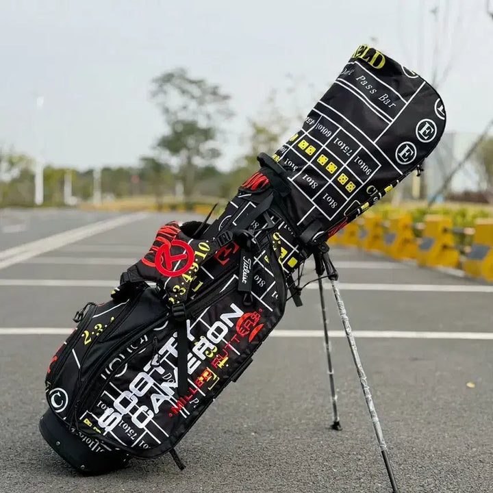 [BUNJANG] Golf Bag Ultra Lightweight Waterproof Stand Bag (Black) / 골프백 초경량 방수 스탠드백(블랙)