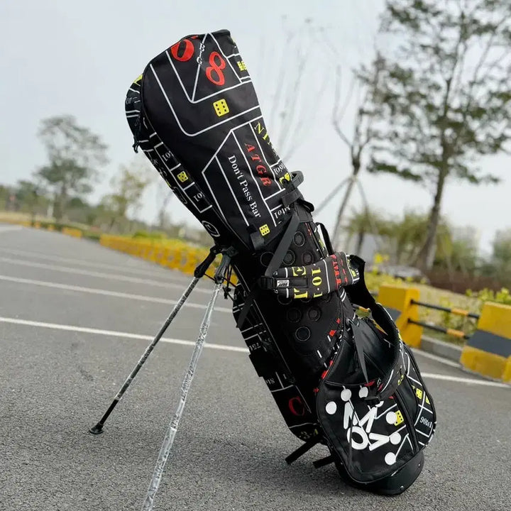 [BUNJANG] Golf Bag Ultra Lightweight Waterproof Stand Bag (Black) / 골프백 초경량 방수 스탠드백(블랙)