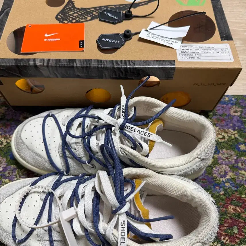 [BUNJANG] Off-White Dunk Low 285 Sneakers / 오프화이트 덩크 285