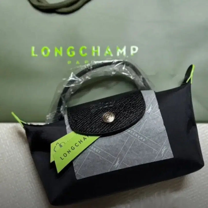 [BUNJANG] Longchamp Mini Bag Black / 새제품) 롱샴 미니 가방 미니백 블랙 (본품 + 쇼핑백 +이너백 +스트랩
