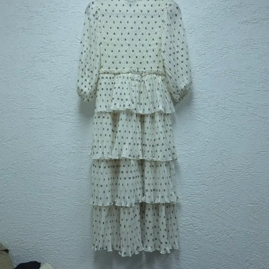 [BUNJANG] GANNI Printed Georgette Tiered Long Dress / 가니 프린트 조젯 티어드 드레스