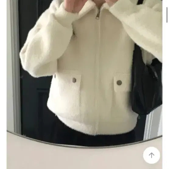 [BUNJANG] Button Fur Collar Zip-Up Jacket / 버튼 퍼 카라 집업 자켓 (봄여름에 파는거라 싸게 팔아요!!!)