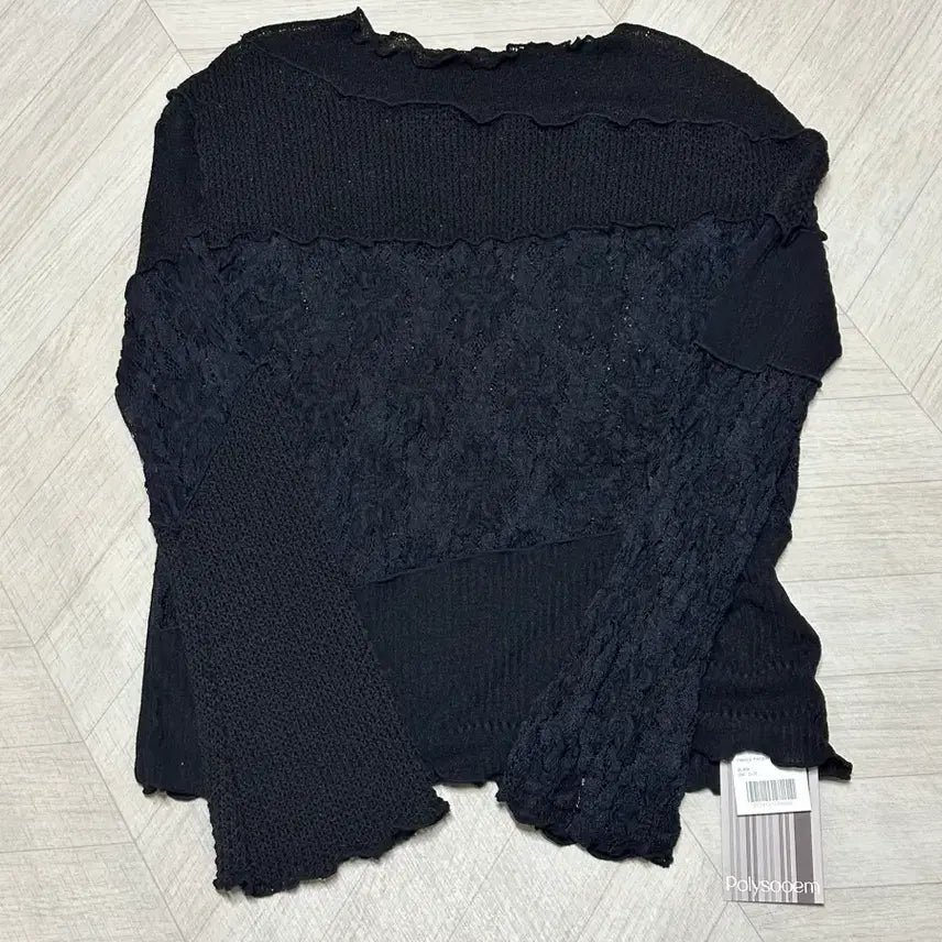[BUNJANG] Pollysuem Lace Patchwork T-Shirt / 폴리수엠 티셔츠(새상품)정가 129,000원