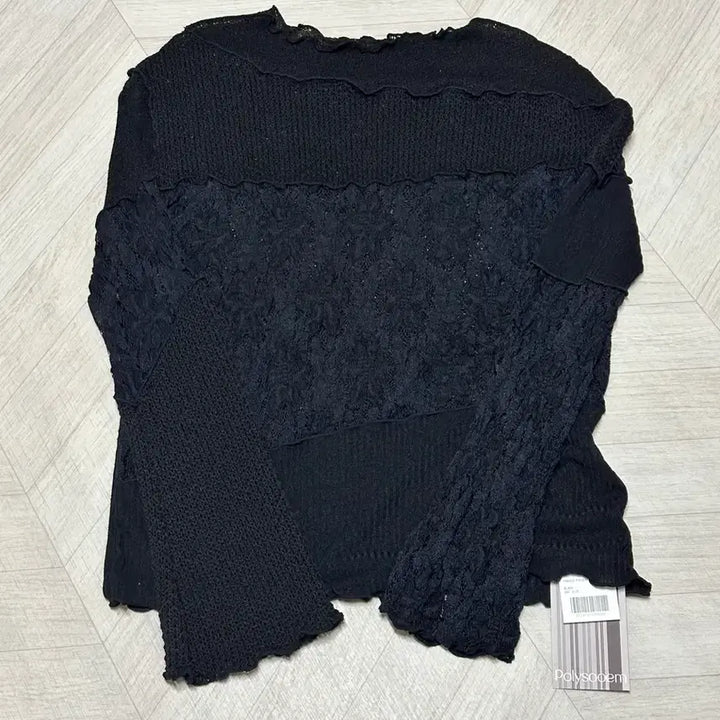 [BUNJANG] Pollysuem Lace Patchwork T-Shirt / 폴리수엠 티셔츠(새상품)정가 129,000원
