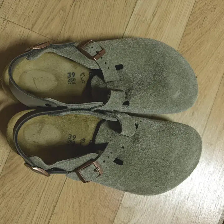 [BUNJANG] Birkenstock Tokio Suede Leather Taupe Regular / 버켄스탁 토키오 스웨이드 레더 토프 레귤러