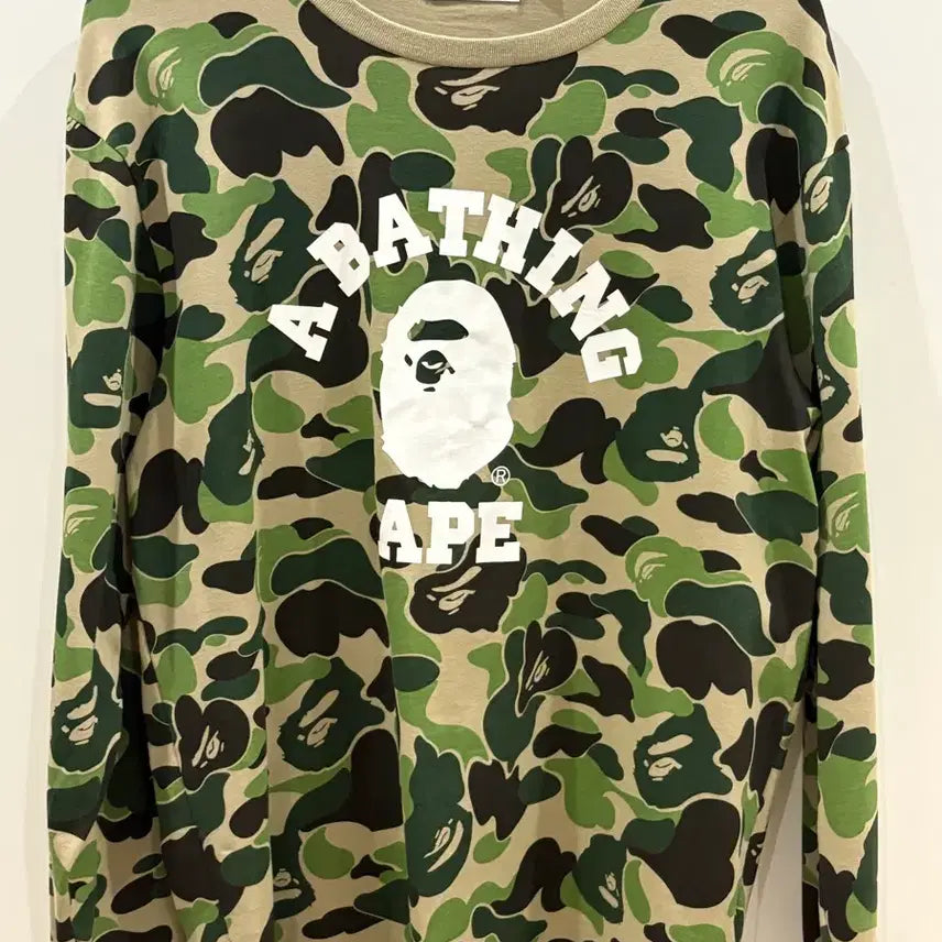[BUNJANG] BAPE Camo Long Sleeve T-shirt / BAPE 베이프 카모 롱슬리브