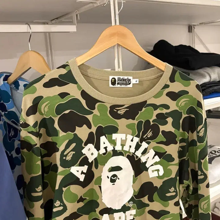 [BUNJANG] BAPE Camo Long Sleeve T-shirt / BAPE 베이프 카모 롱슬리브