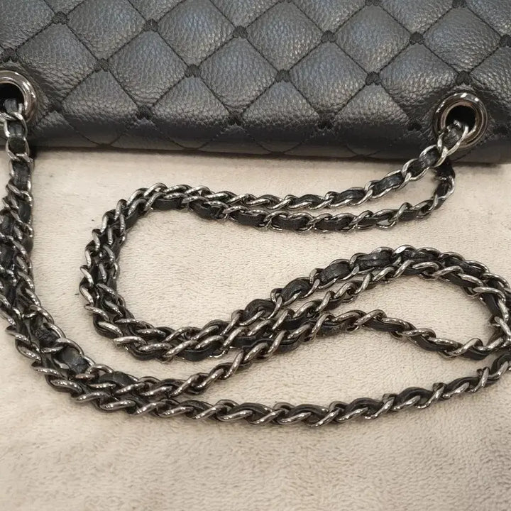 [BUNJANG] Lovecat Quilting Chain Shoulder Bag Crossbody Bag Black / 러브캣 퀼팅 체인 숄더백 크로스백 블랙
