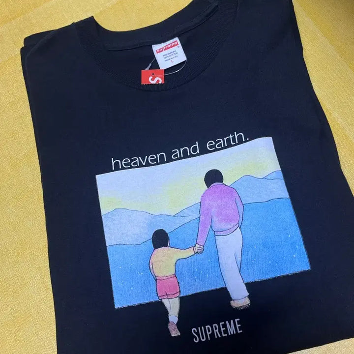 [BUNJANG] Supreme Heaven and Earth Short Sleeve T-Shirt (L) / 슈프림 반팔 티셔츠