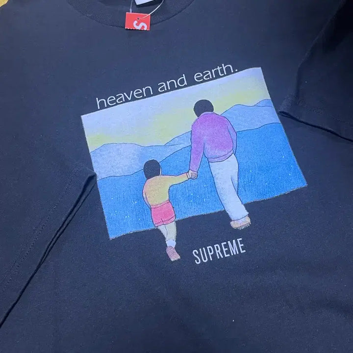 [BUNJANG] Supreme Heaven and Earth Short Sleeve T-Shirt (L) / 슈프림 반팔 티셔츠