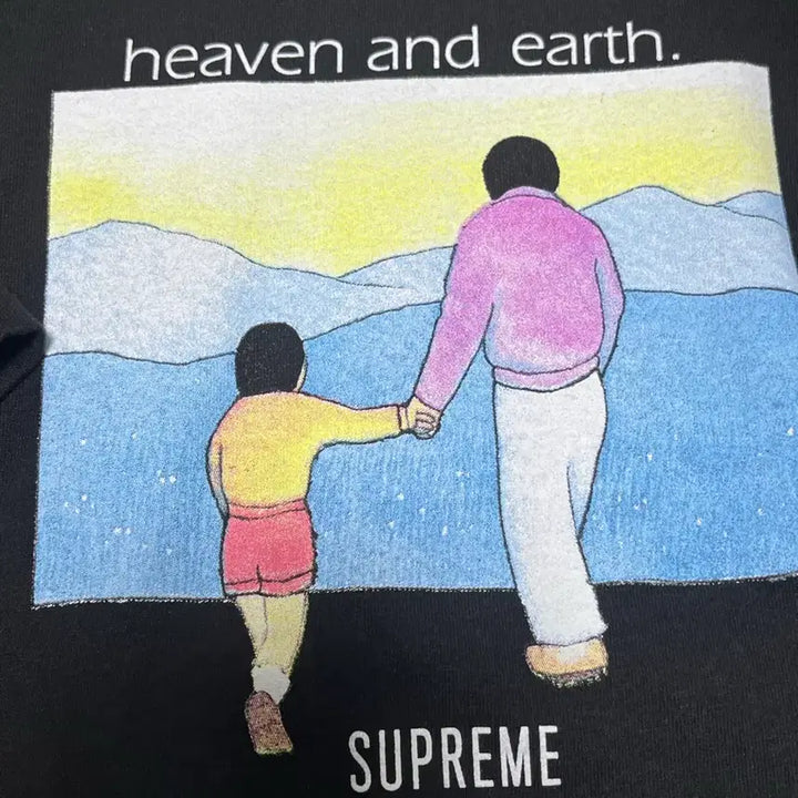 [BUNJANG] Supreme Heaven and Earth Short Sleeve T-Shirt (L) / 슈프림 반팔 티셔츠