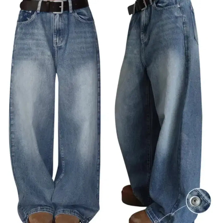 [BUNJANG] ModiMood Two-Way Washed Denim Pants / 모디무드 데님 정가5만