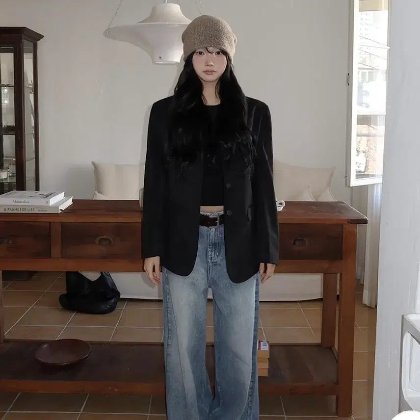 [BUNJANG] ModiMood Two-Way Washed Denim Pants / 모디무드 데님 정가5만