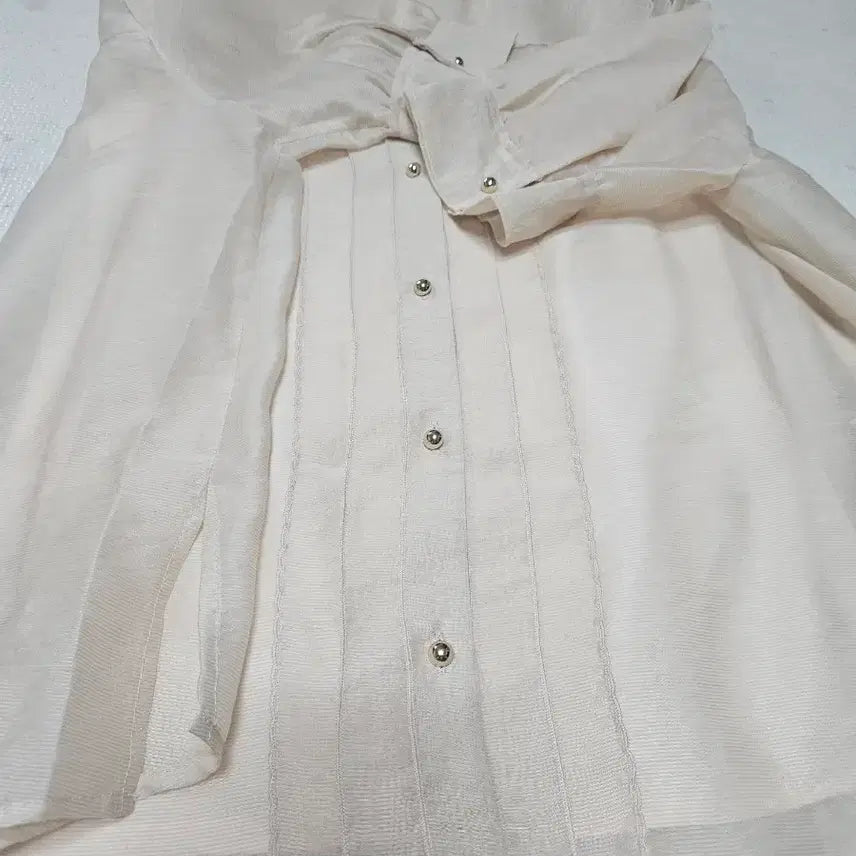 [SOLD OUT] sjsj 시스루 스캘럽 라인 블라우스 76