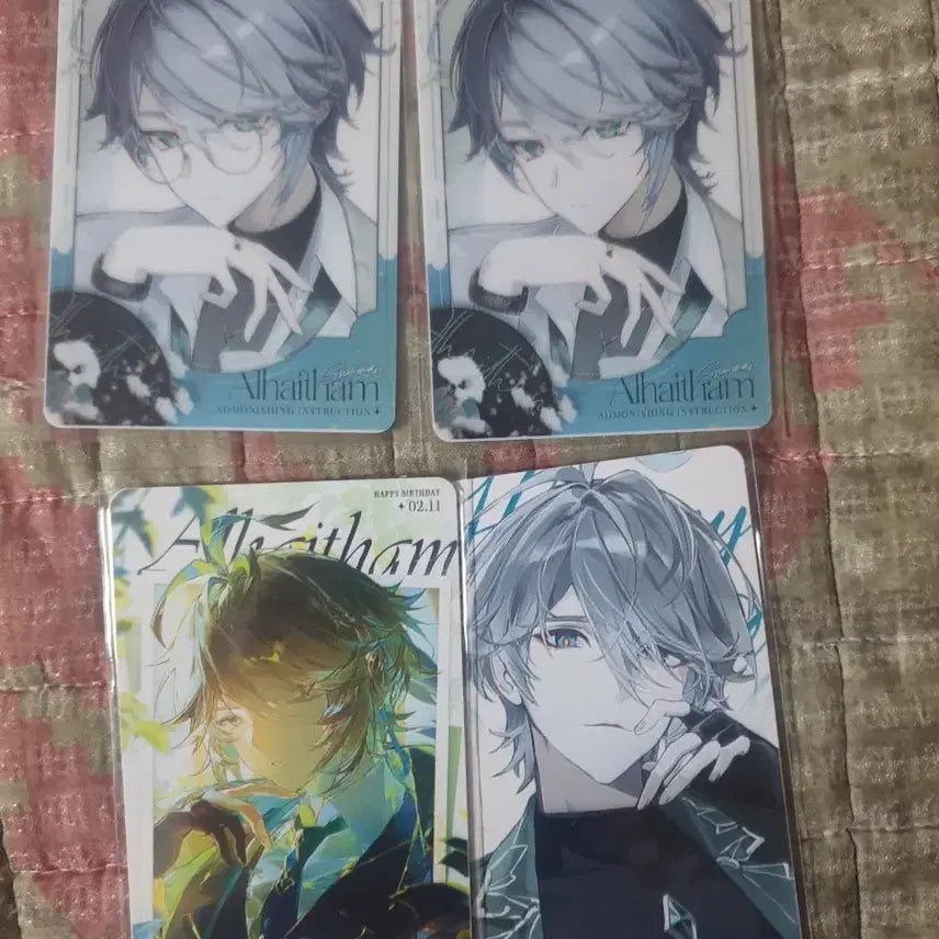 [BUNJANG] Genshin Impact Alhaitham Photocard Bundle Set / 원신 알하이탐 포토카드 4종 일괄 판매합니다.
