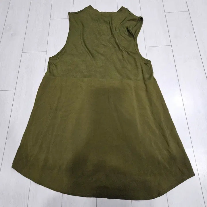 [BUNJANG] Ralph Lauren Sleeveless Khaki Shirt Size S / 랄프로렌 민소매 카키 셔츠 s55