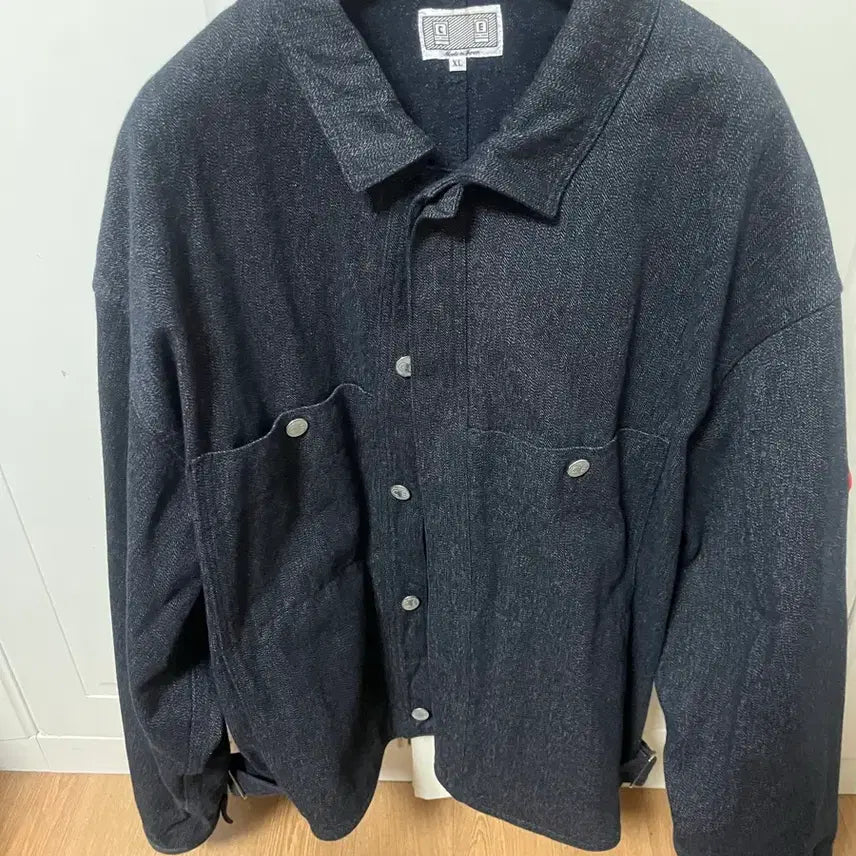 [BUNJANG] XLARGE Header Button Jacket Navy / XL카브엠트 블랙 헤더 버튼 자켓 네이비