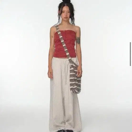 [BUNJANG] COYSEIO Wide Flower Pants / COYSEIO 와이드 플라워 팬츠