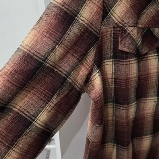 [BUNJANG] Brown Check Shirt / 브라운 체크  셔츠