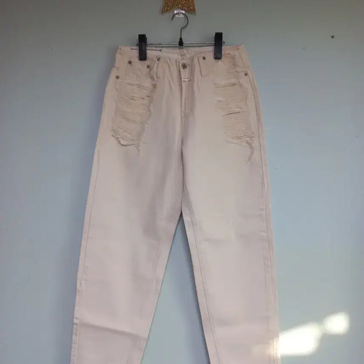 [BUNJANG] ROUTE Denim Pants Ivory (M) / ROUTE 데님 팬츠 M 아이보리 새상품