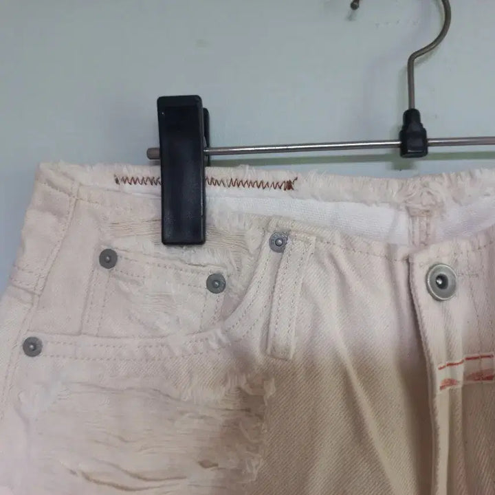 [BUNJANG] ROUTE Denim Pants Ivory (M) / ROUTE 데님 팬츠 M 아이보리 새상품