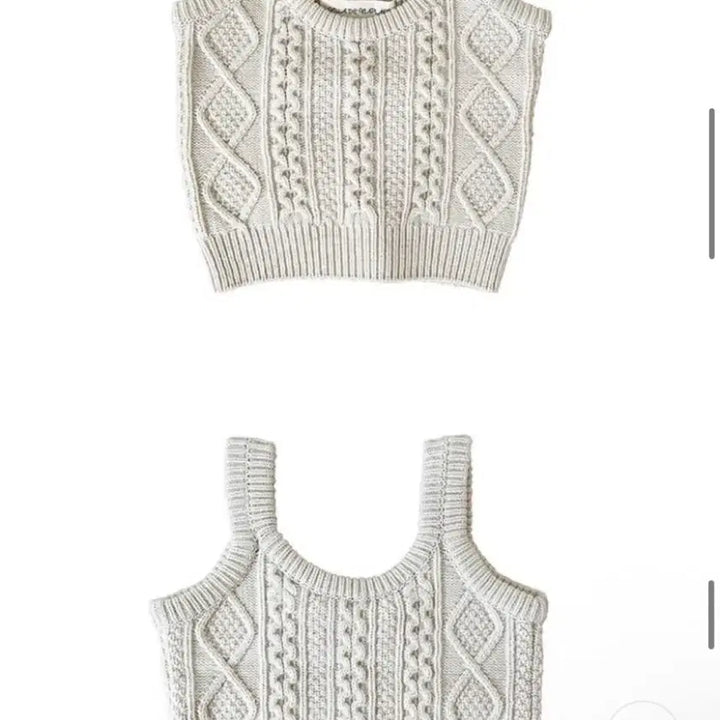 [BUNJANG] Viaflein Cable Knit Vest / 비아플레인 니트 조끼 베스트 케이블니트