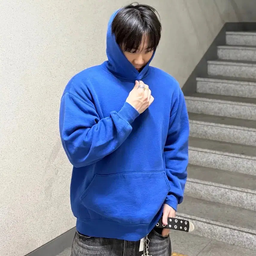 [BUNJANG] Russell 90s Vintage Hoodie Blue XL / 90s 빈티지 러셀 후드 블루 XL