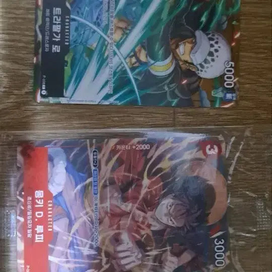 [BUNJANG] One Piece Luffy/Law Card / 원피스 만화책 특전 루피/로우 카드+루피 등신대?