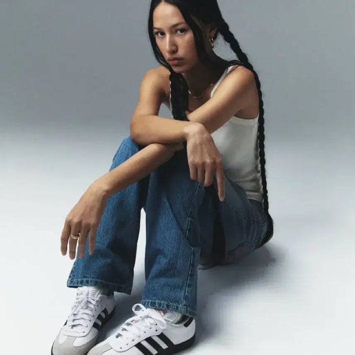 [BUNJANG] Glowny 93 Mid-Rise Loose Fit Jeans Blue / 글로니 93 미드라이즈 루즈핏 진 블루