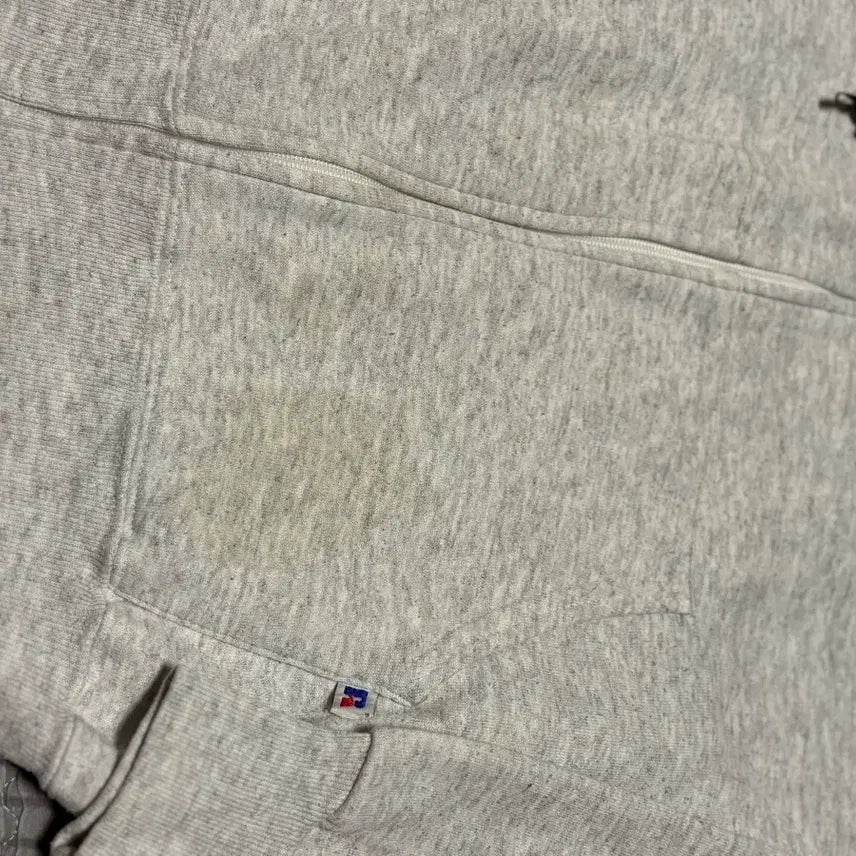[BUNJANG] Russell 70s Vintage Hoodie Gray L / 70s 빈티지 러셀 후드 집업 그레이 L 박스핏