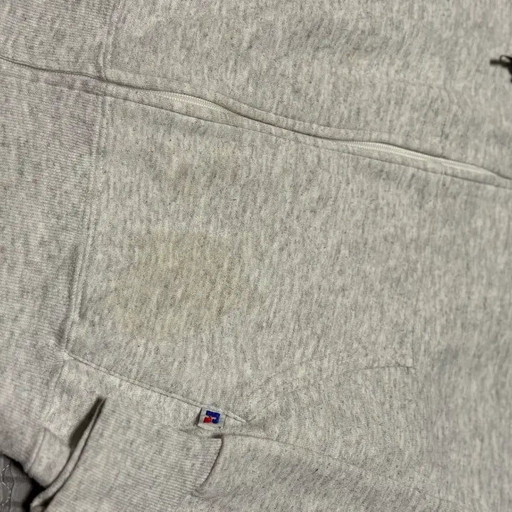 [BUNJANG] Russell 70s Vintage Hoodie Gray L / 70s 빈티지 러셀 후드 집업 그레이 L 박스핏