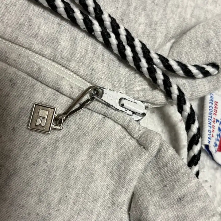 [BUNJANG] Russell 70s Vintage Hoodie Gray L / 70s 빈티지 러셀 후드 집업 그레이 L 박스핏
