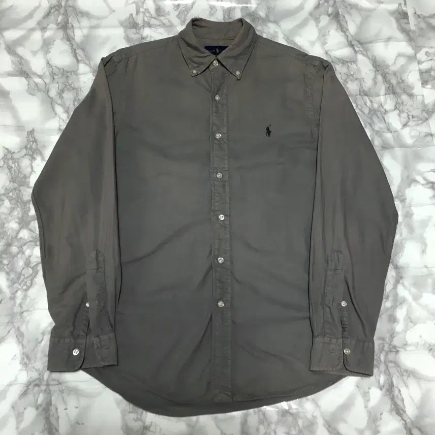 [BUNJANG] Polo Ralph Lauren Oxford Shirt Grey / 폴로 랄프로렌 옥스퍼드 셔츠 그레이