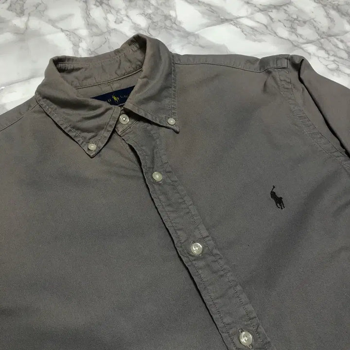 [BUNJANG] Polo Ralph Lauren Oxford Shirt Grey / 폴로 랄프로렌 옥스퍼드 셔츠 그레이