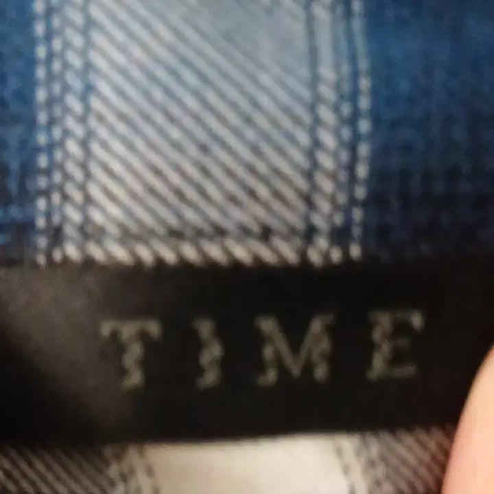 [BUNJANG] Time Homme Check V-Neck Shirt / 한섬 타임 옴므 체크