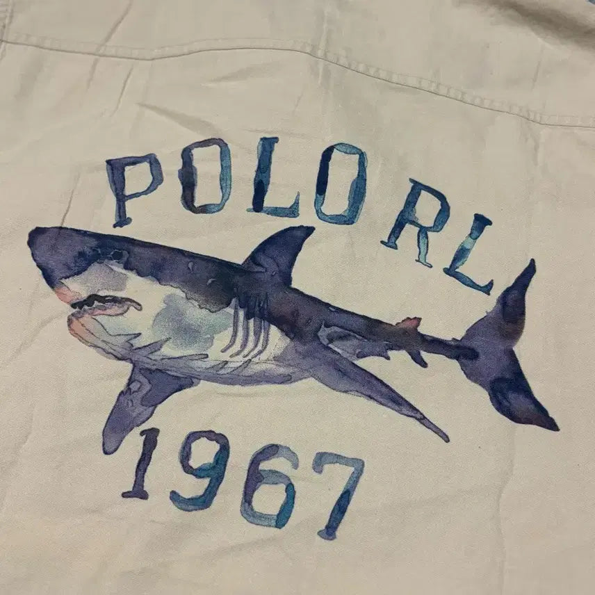 [SOLD OUT] 90s 빈티지 폴로 랄프로렌 OCEAN CAMP 피싱 반팔 셔츠