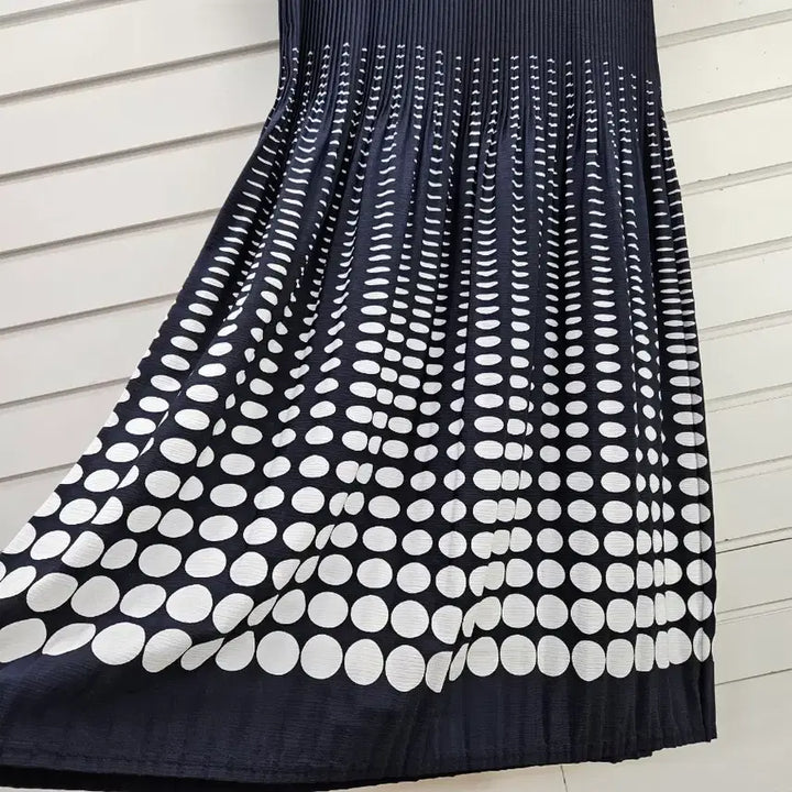 [BUNJANG] Dot Pattern Pleated Long Dress / 도트무늬 주름원단  부인복 롱원피스/보물찾기천사