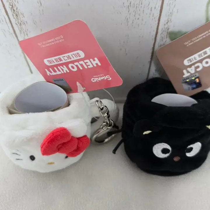[BUNJANG] Sanrio Hello Kitty &amp; Chococat Mug Keychain Set / 헬로키티 머그 키링+ 초코캣 머그키링