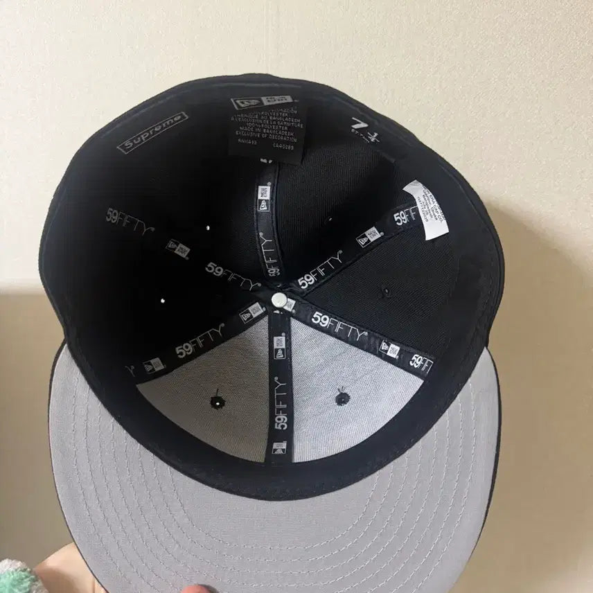 [BUNJANG] Supreme New Era 59FIFTY Cap Black / 슈프림 뉴에라 블랙 59fifty 캡모자 리본