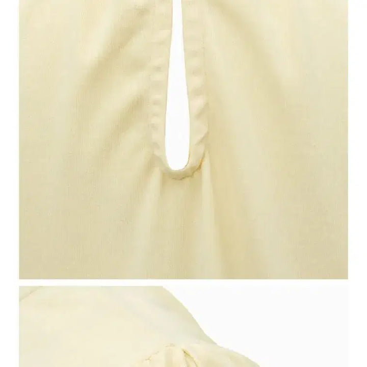 [BUNJANG] Your Name Here Black Organza Puff Sleeve T-Shirt / 새상픔 유어네임히얼 오간자 퍼프 블랙 티셔츠