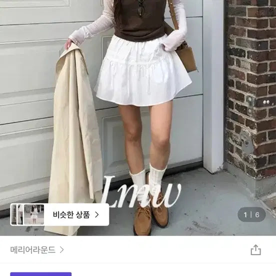 [BUNJANG] Mariround Cotton Lace Mini Skirt / 메리어라운드 코튼 레이스 미니 스커트