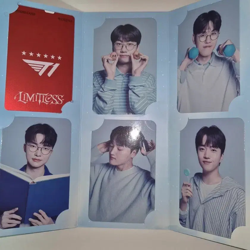 [SOLD OUT] 우리은행 티원 t1 소장용 레드 카드 포토카드 5종 일괄 세트
