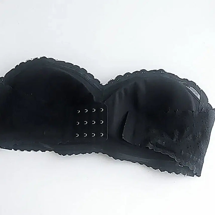 [BUNJANG] Black Lace Tube Top Bra / 레이스 블랙 튜브탑 브라탑 이너브라 노와이어 여름 민소매 나시