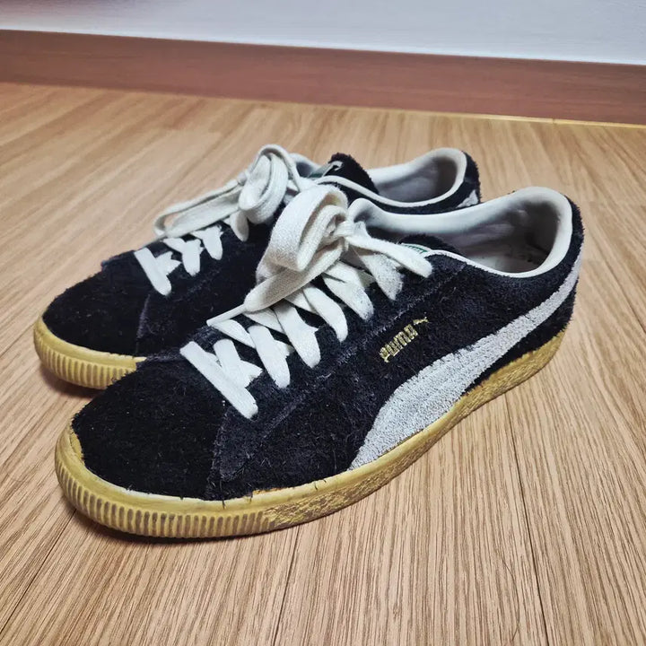 [BUNJANG] Puma Suede Vintage The Never Worn Black Sneakers / 푸마 스웨이드 빈티지 더 네버 원 블랙 280