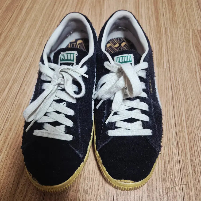 [BUNJANG] Puma Suede Vintage The Never Worn Black Sneakers / 푸마 스웨이드 빈티지 더 네버 원 블랙 280