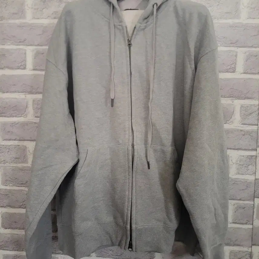 [BUNJANG] X-Container Gray Hooded Zip-Up Jumper / 엑스컨테이너 그레이 후드집업점퍼L/알뜰한여우