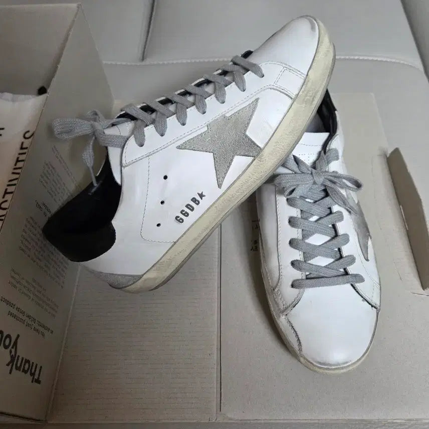 [BUNJANG] Golden Goose Black Tape Sneakers Size 40 / 골든구스 블랙탭 사이즈 40